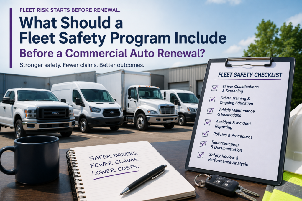 fleet safety program commercial auto renewal for a North Carolina business