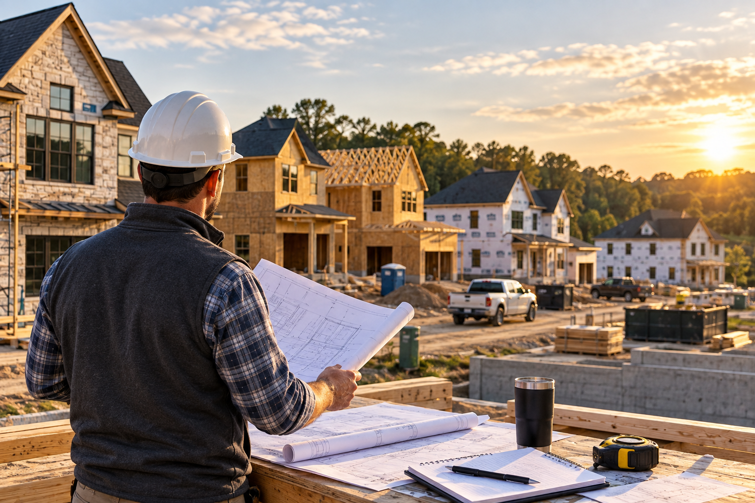 custom home builder insurance in North Carolina for multiple active residential construction projects
