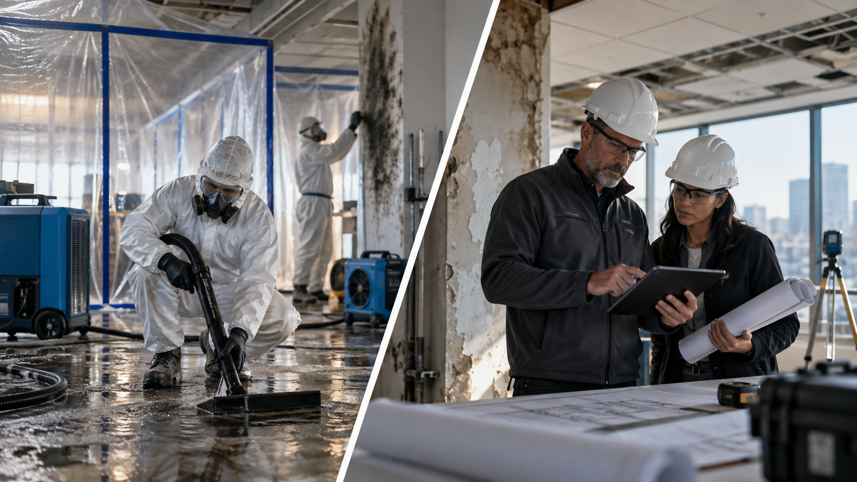 Pollution liability vs professional liability for restoration contractors evaluating mold and moisture mapping exposures